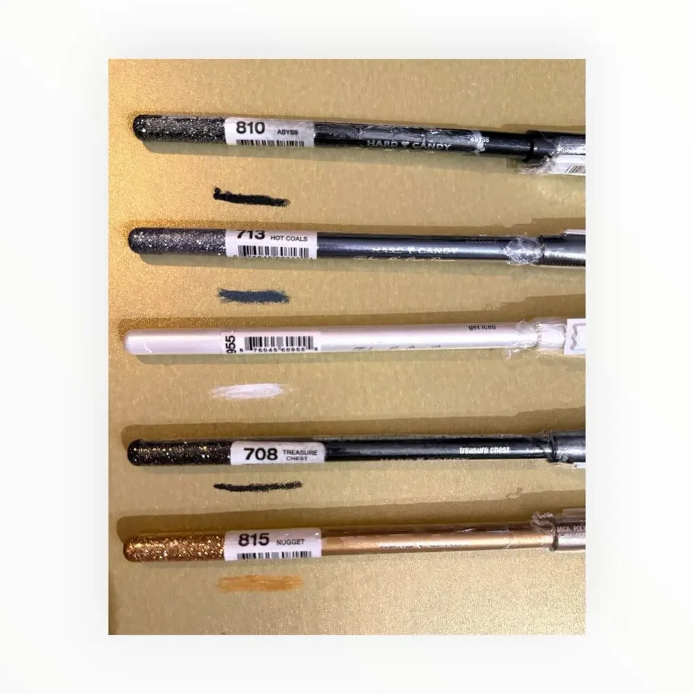 Lot of 5 Hard Candy Take Me Out Liner Glitter Eyeliner Pencils Discontinued NEW